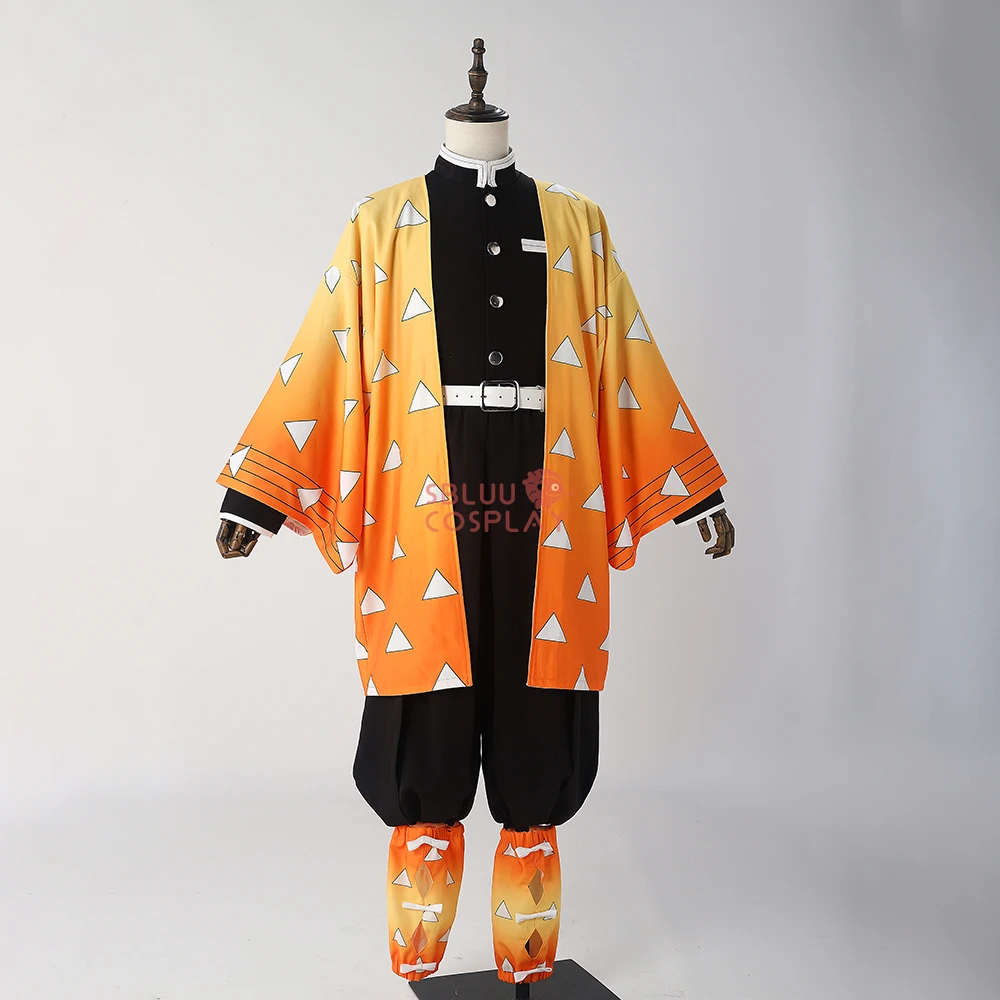 Cosplay Anime Zenitsu - SBluuCosplay Agatsuma Zenitsu Cosplay Costume Haori