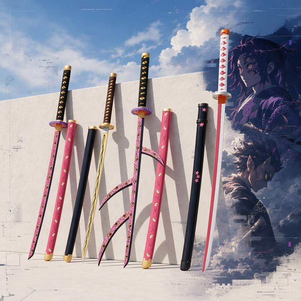 Cosplay Anime Zenitsu - 40inch Demon Slayer Agatsuma Zenitsu Katana