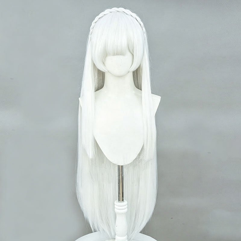 Anime Re:Zero Emilia Cosplay W - Re Zero Rem Wig 评论和价格
