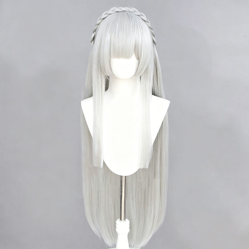 Anime Re:Zero Emilia Cosplay W - Re Zero Rem Wig 评论和价格