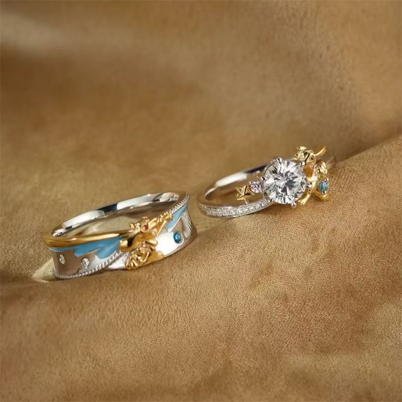Pokémon Riolu Couple Rings - C - Anime Cosplay Couple 评论和价格