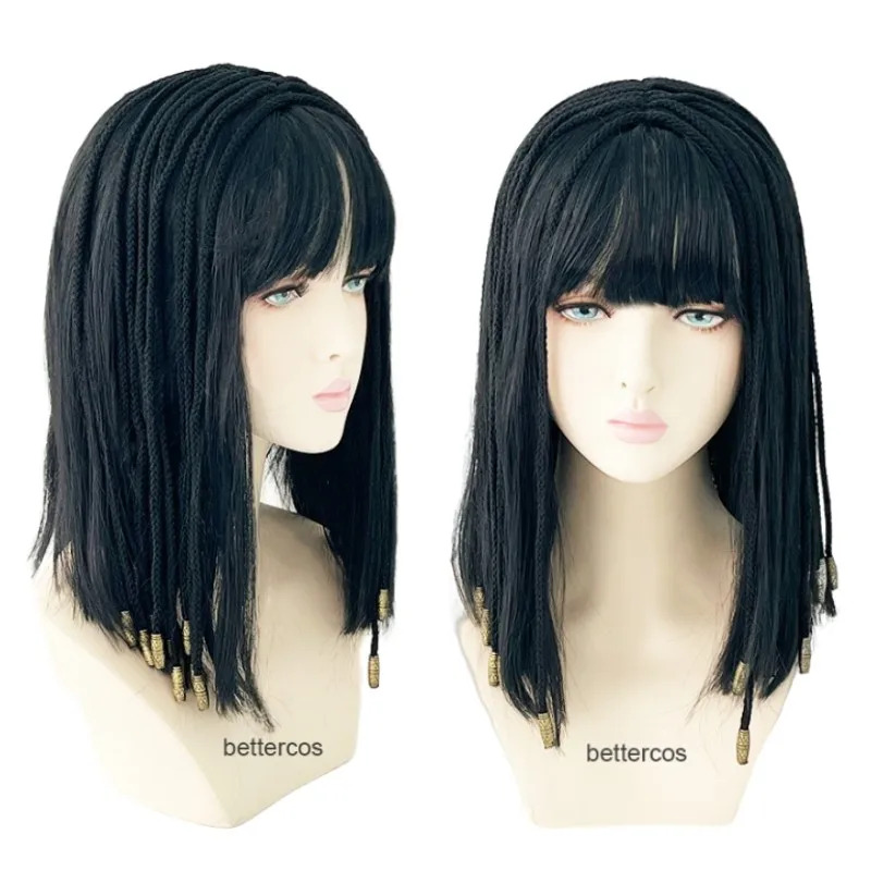 Cleopatra Egypt Queen Black Ha - Egypt Cosplay Anime 评论和价格