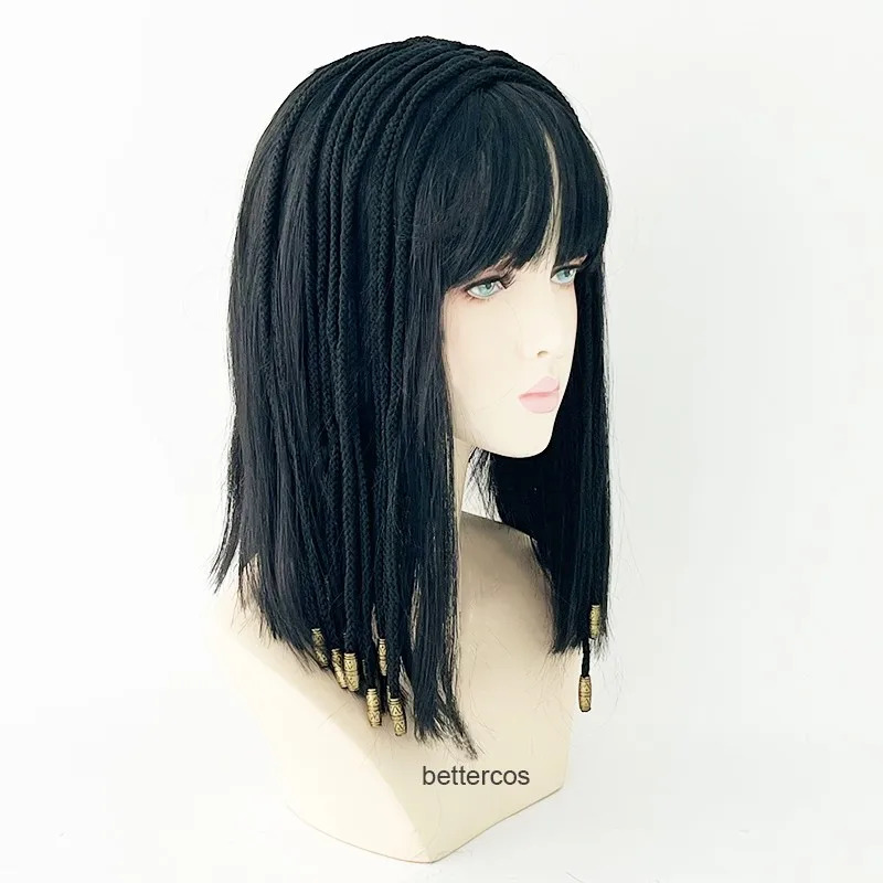 Cleopatra Egypt Queen Black Ha - Egypt Cosplay Anime 评论和价格