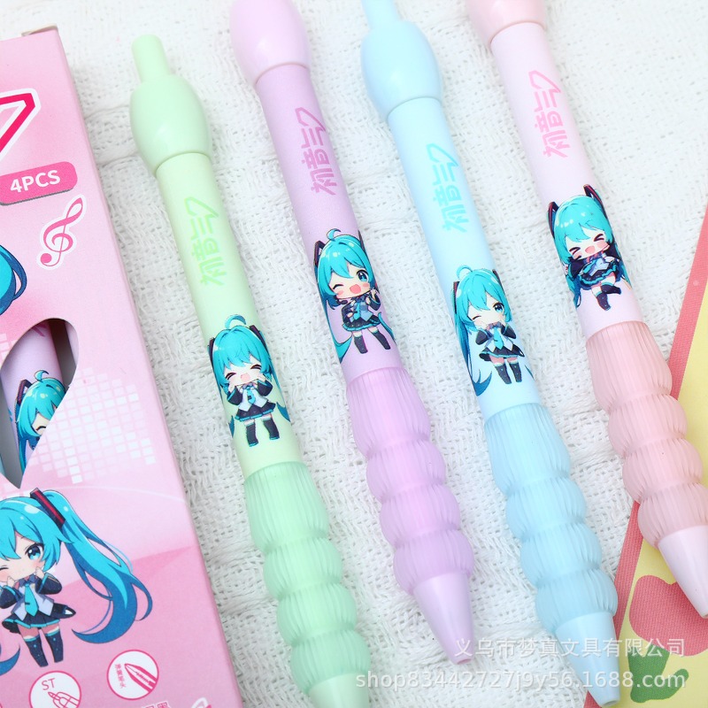 Kawaii Hatsune Miku Gel Pen Cu - Quick Anime Cosplay 评论和价格