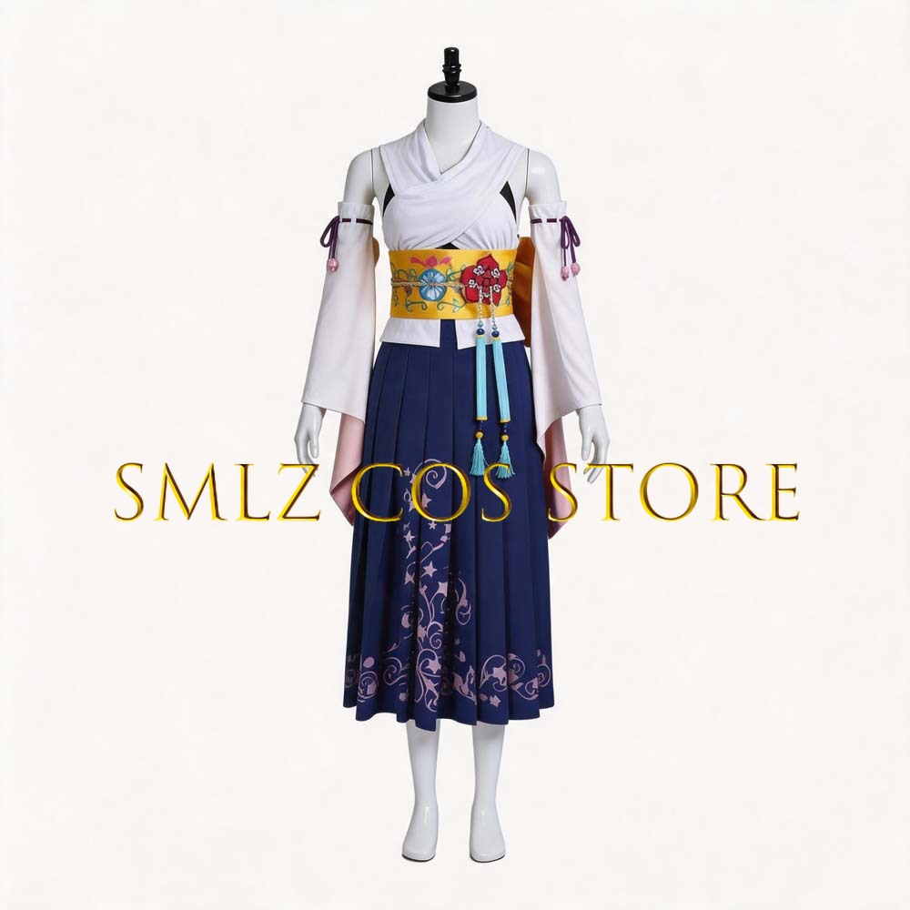 Smlz FFX Yuna Cosplay Anime FF - Anime Cosplay Dress 评论和价格