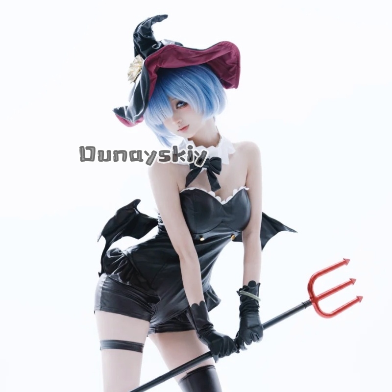 KS*12Anime Re Zero Cosplay Rem - Re Zero Rem Wig 评论和价格
