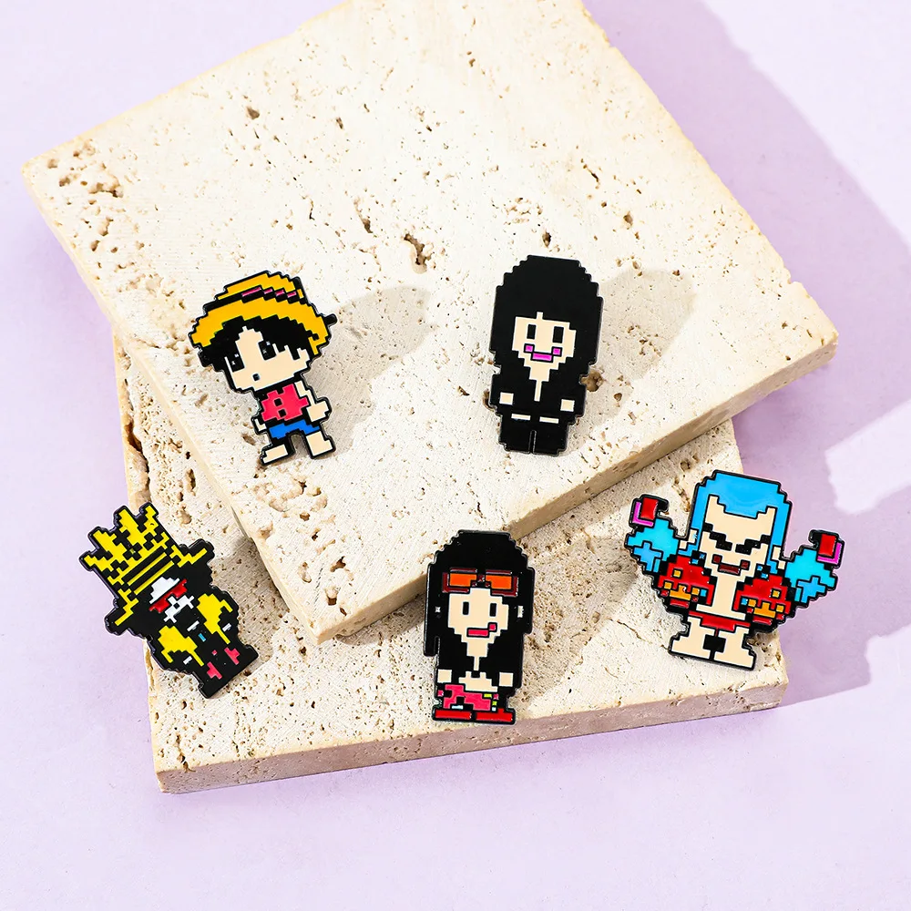 5 Pcs Creativity Pixel Style B - Anime Cosplay Luffy 评论和价格
