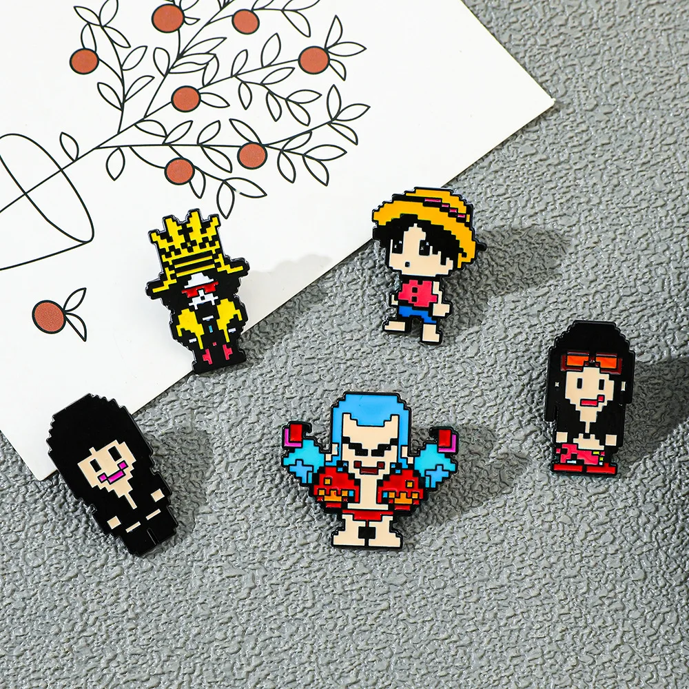 5 Pcs Creativity Pixel Style B - Anime Cosplay Luffy 评论和价格