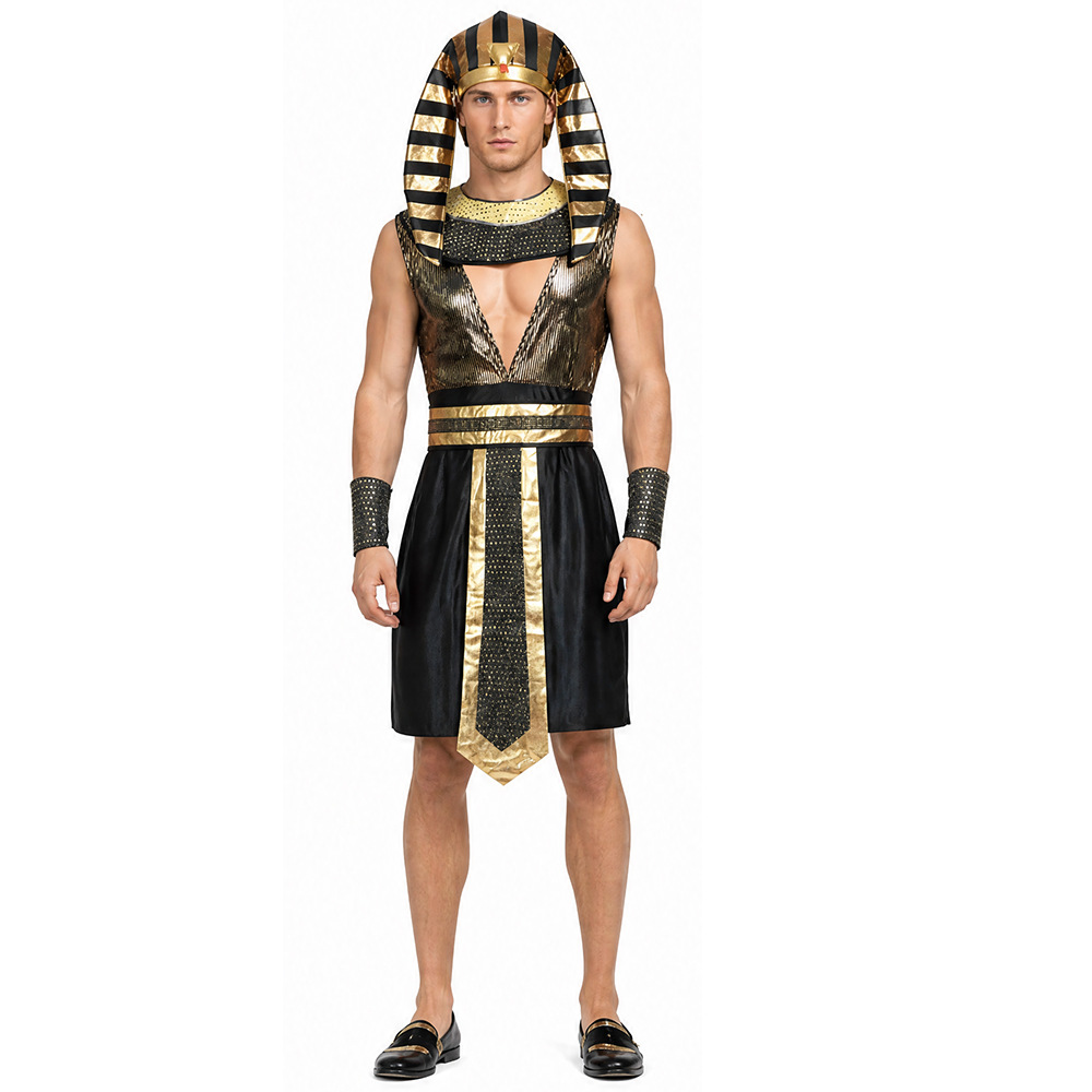 Men Egyptian Pharaoh Costume A - Egypt Cosplay Anime 评论和价格