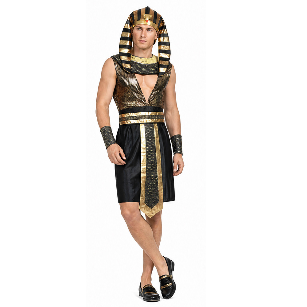 Men Egyptian Pharaoh Costume A - Egypt Cosplay Anime 评论和价格