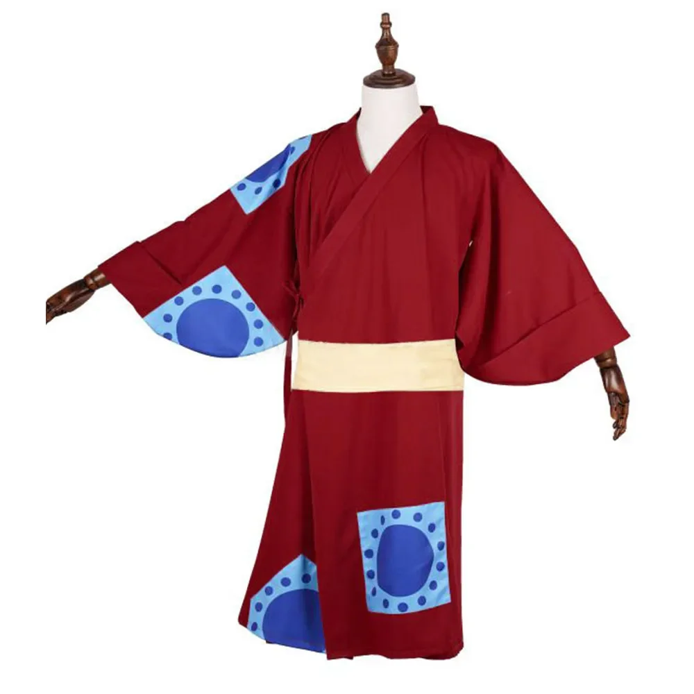 Red Kimono Anime One Monkey Lu - Anime Cosplay Luffy 评论和价格