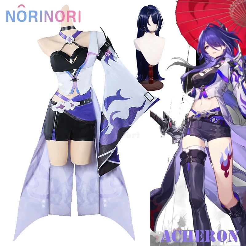 2025 Acheron Costume Wig Game  - Anime Cosplay Event 2025 评论和价格