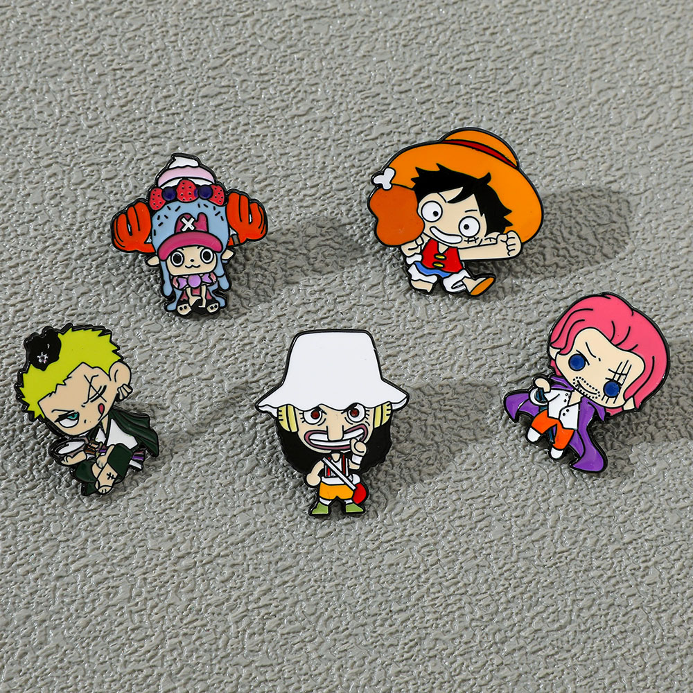 5 Pcs Creative anime Brooch Ha - Anime Cosplay Luffy 评论和价格