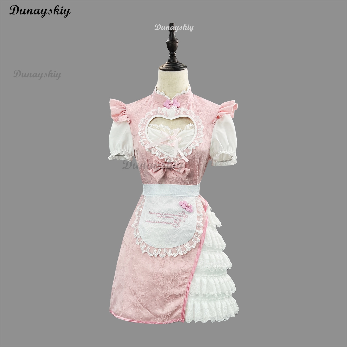 2025 New Pink Modern Cheongsam - Anime Cosplay Event 2025 评论和价格