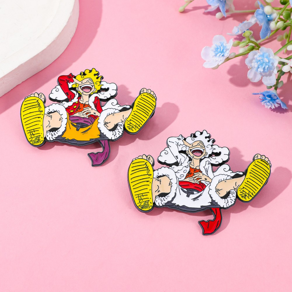2 Pcs Anime Derivatives Brooch - Anime Cosplay Luffy 评论和价格