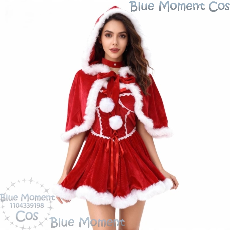 2025 Christmas Red Dress White - Anime Cosplay Event 2025 评论和价格