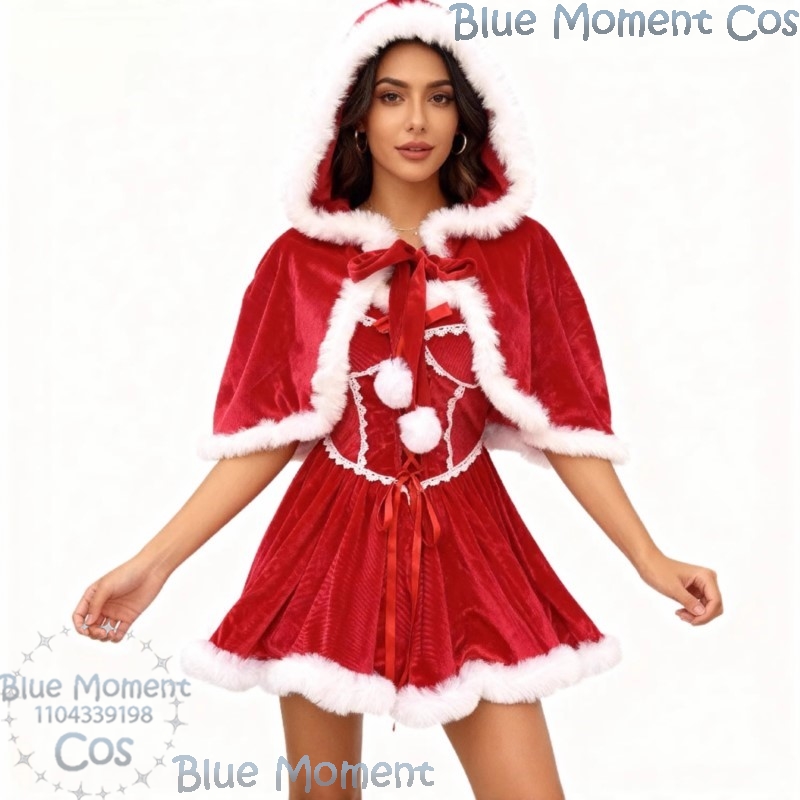 2025 Christmas Red Dress White - Anime Cosplay Event 2025 评论和价格